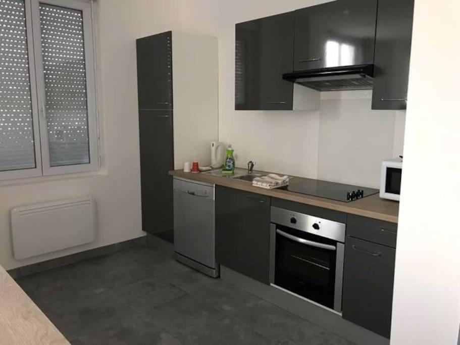 Appartement 10 Pers Face Gare Sncf Appart Hotel Le Cygne A Bourges Buitenkant foto